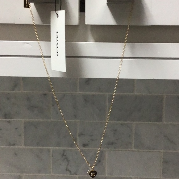COACH Necklace with Heart-Shaped Pendant - Picture 4 of 5